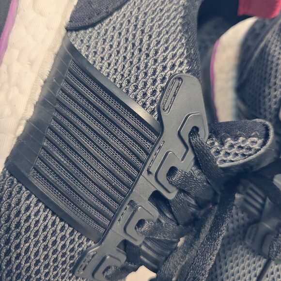 ADIDAS Pure Boost Wmns 7.5 Black Running Sneakers - Picture 10 of 13